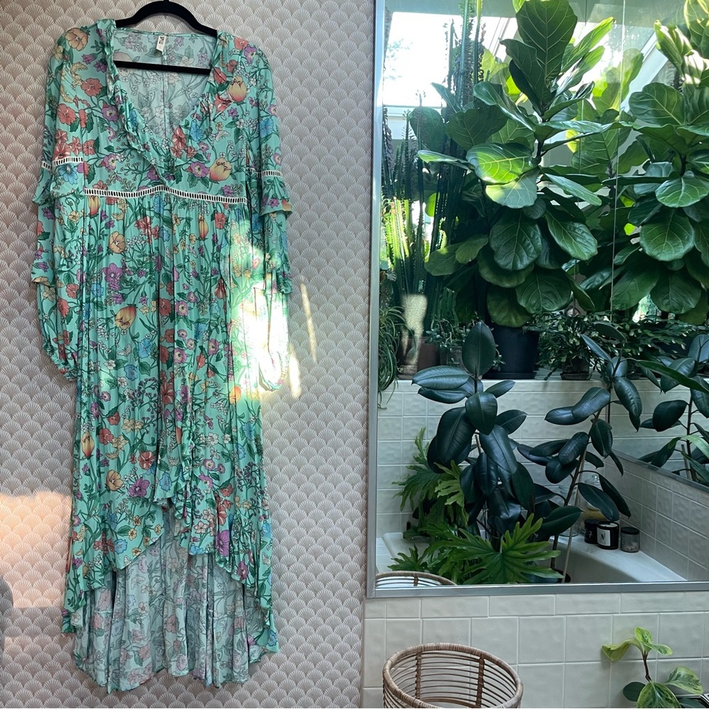 Spell - Sayulita Frill Gown - Gem Spell - Sayulita Frill Gown - Gem